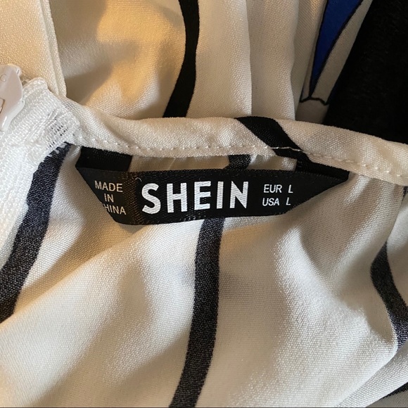 Black and White Striped Romper - Picture 5 of 5